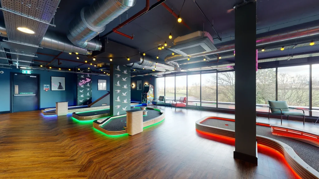 Student accommodation mini golf