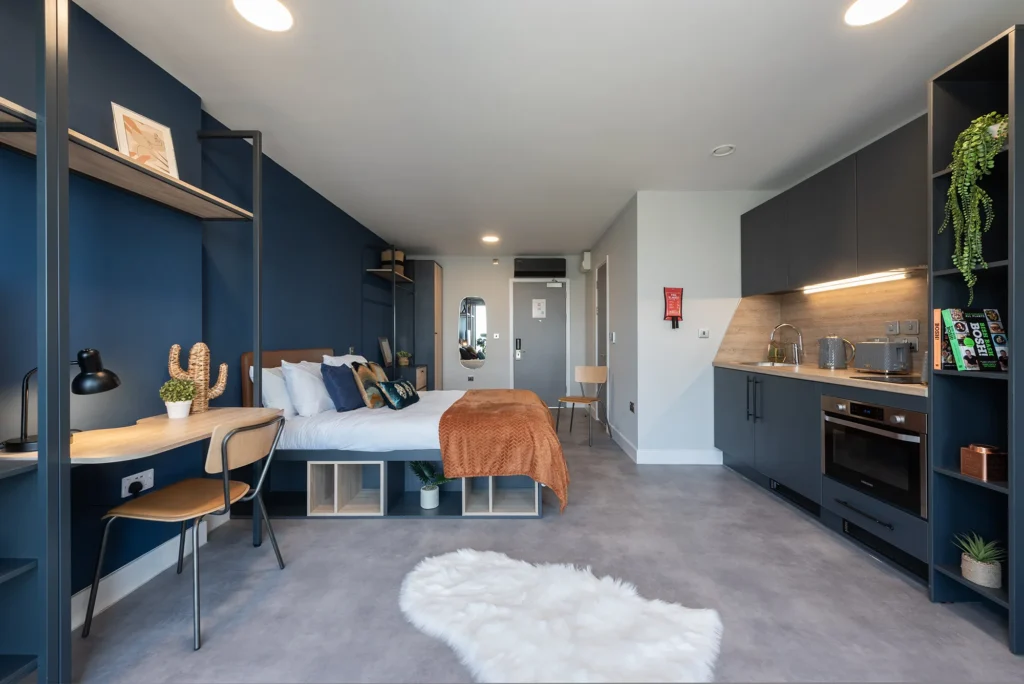 Luxury Studio Student accommodation The vantage Nottingham