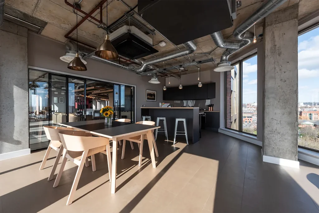 private bookable kitchen Student accommodation The vantage Nottingham