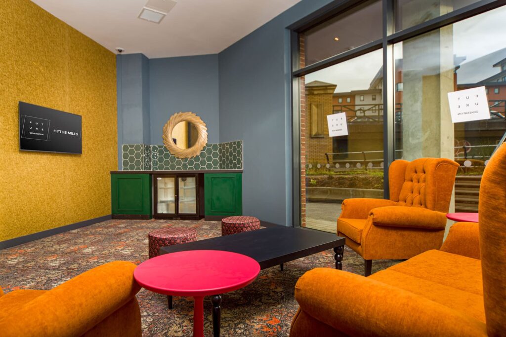 student accommodation colchester hythe mills lounge 2